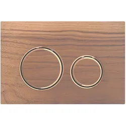Sigma21 Betätigungsplatte für 2-Mengen-Spülung, Metallfarbe rotgold: rotgold, Nussbaum amerikanisch