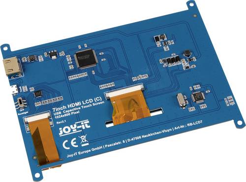 Joy-it RB-LCD7.2 Touchscreen-Modul 17.8cm (7 Zoll) 1024 x 600 Pixel Passend für (Entwicklungskits): Raspberry Pi