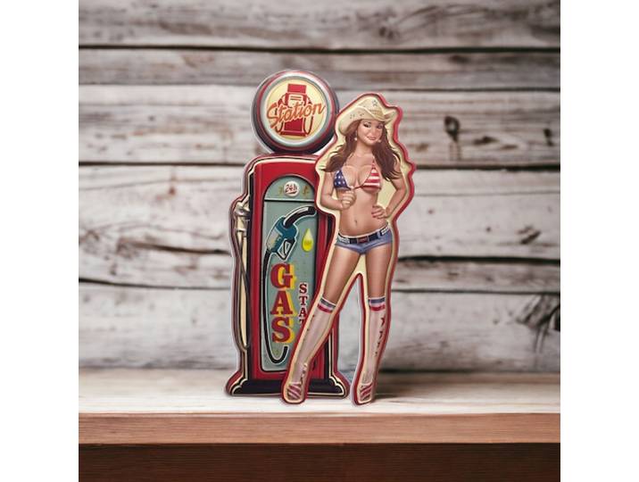 Plaque pin up pompe Station