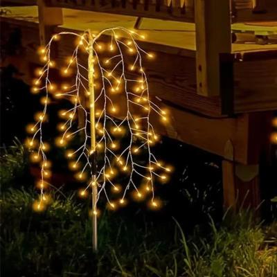 Inspired Finds Solar Fireworks LED Garden Lights Waterproof Outdoor Fairy String Decor warm White 120 Leds