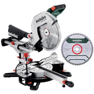 Metabo Kapp-Gehrungssäge KGS 305 M SET, Paneelsäge, 2000 W, bis 305mm, mit 2 Sägeblättern + LED