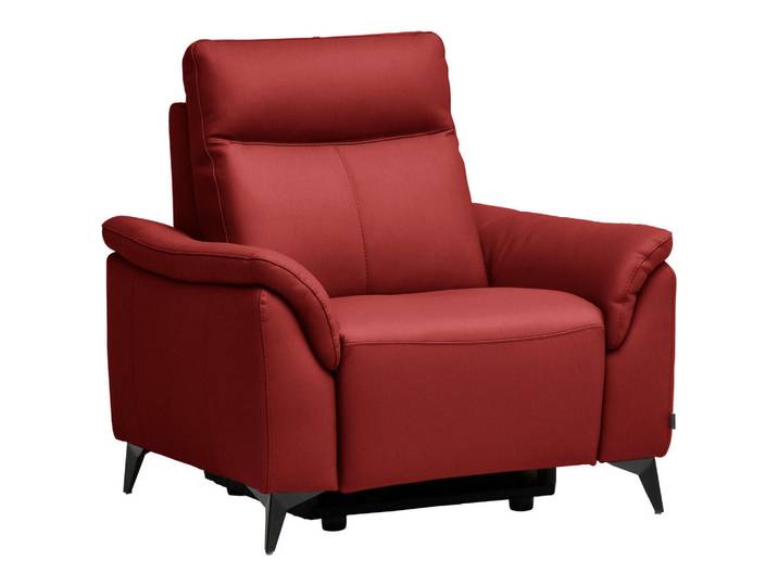 Belluti Sessel, Rot, Metall, Echtleder, Dickleder, 107x105x98 cm, Lederauswahl, Stoffauswahl, Wohnzimmer, Sessel, Sessel
