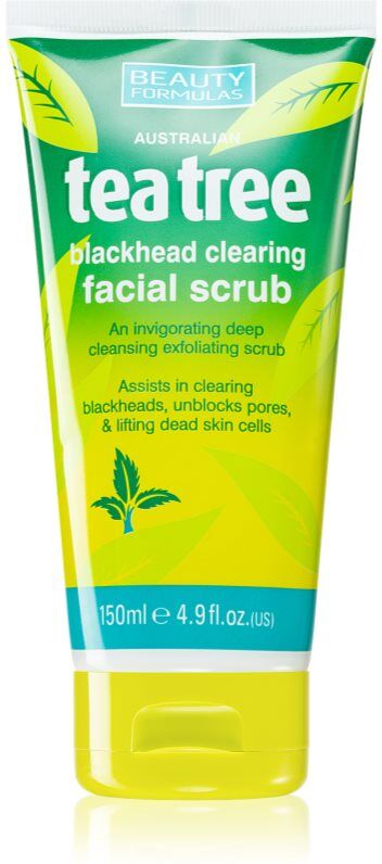 Beauty Formulas Tea Tree exfoliating face cleanser for problem skin 150 ml
