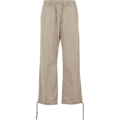 Stoffhose PEQUS "PEQUS PEQUS Aether Pin Parachute Pants", Damen, Gr. M, US-Größen, beige (humus), 99% Baumwolle, 1% Polyurethan, unifarben, normal, Hosen Stoffhose