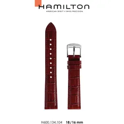 Hamilton - Boulton Band-set Leder-rot-18/16 H690.134.104 - rot