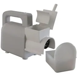 Melchioni Elektrische Reibe, 300W, Reggiana, Weiss, Küchenreibe, Weiss