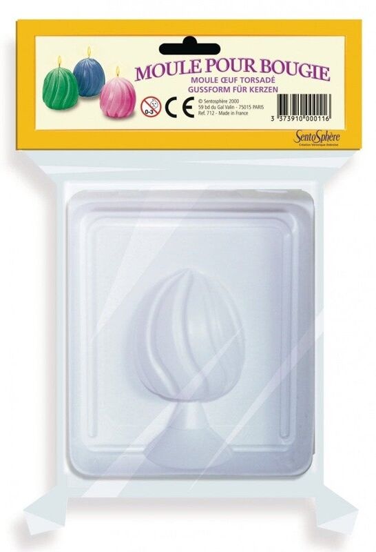SentoSphère Moule Oeuf Torsade pour bougies