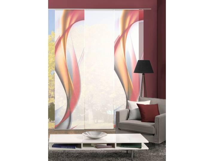 Rideau coulissant Fields 60 x 245 x 0cm Rouge