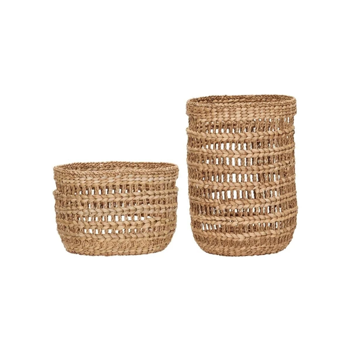 House Doctor Ramla manden set van 2 stuks - Beige - Seagrass en Rattan - Open weave