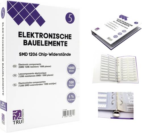 TRU COMPONENTS TC-6869416 TC-6869416 Sortiments-Album SMD 1206 0.25W 1% 1000 Teile