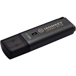 Kingston USB-Stick IronKey Locker+ 50 G2, 128 GB, bis 145 MB/s, mit Verschlüsselung, USB 3.0