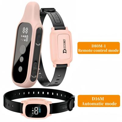 Anti Meowing Cat Training Collar With Vibration Technology pink Auto + Remote