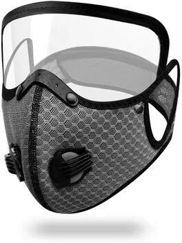 Daily Deals Depot Cycling Face Mask With Goggles & Carbon Filter Protection gary