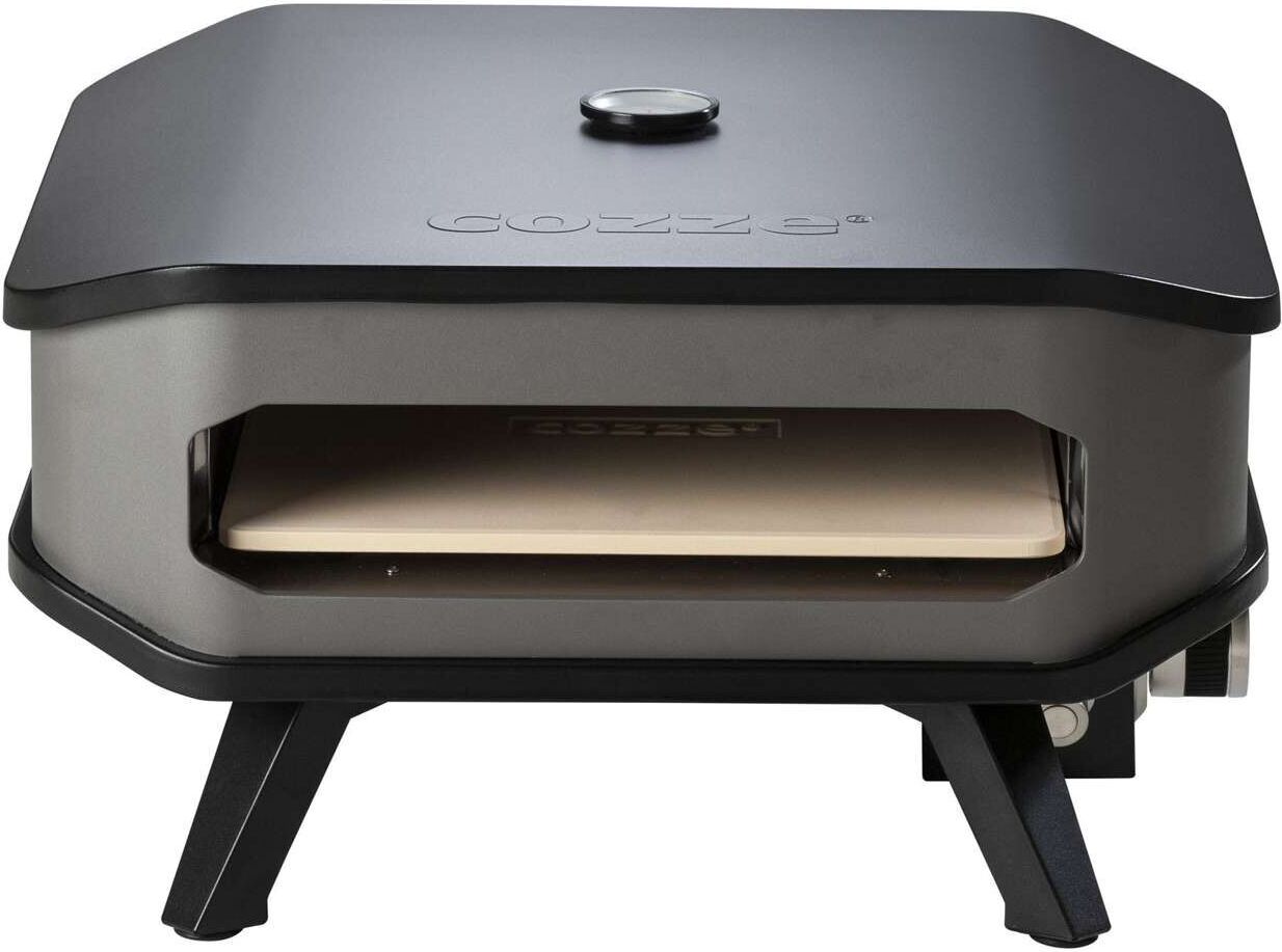 Cozze Pizzaofen Gas 13 Zoll mit Thermometer und Pizzastein 30 Mbar 5.0 KW