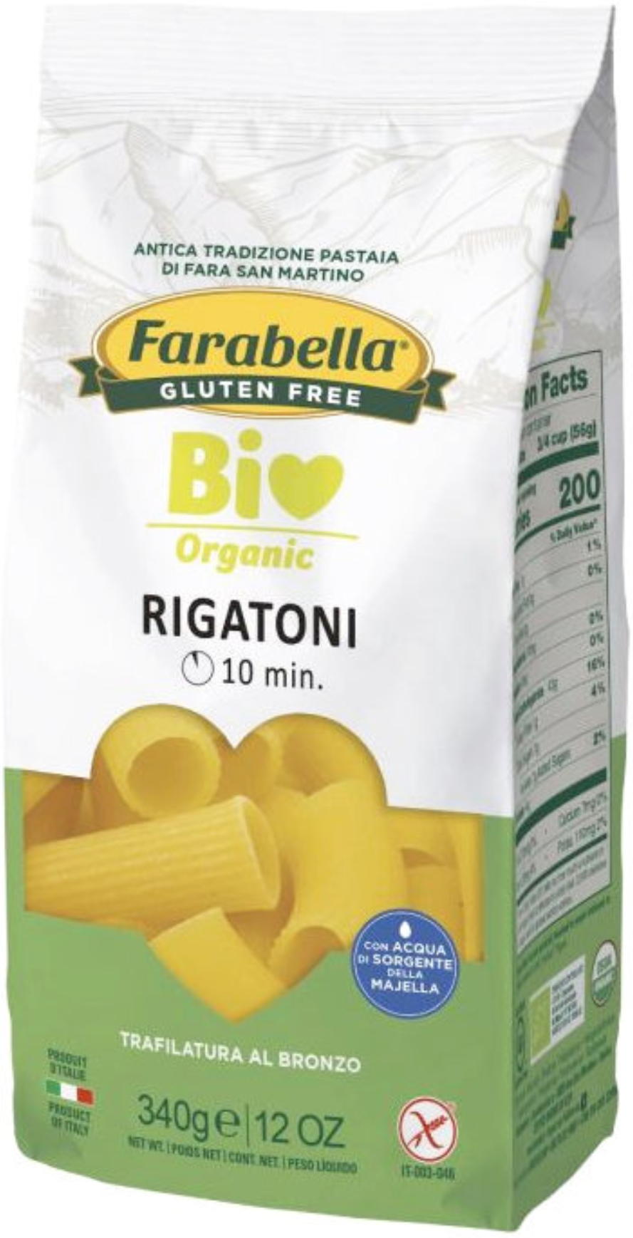 PROBIOS Farabella Bio - Rigatoni 340 Grammi 