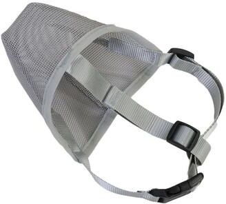 Pet Hub Adjustable Breathable Pet Dog Muzzle, Anti Bark Bite Mesh Mouth Cover XL grey