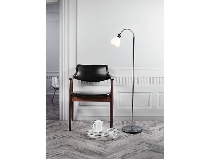 Lampadaire Ray 25 x 154 x 25cm Argenté 1 Chrome chromé E14