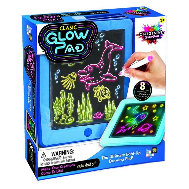 JTI Glow Pad LED leuchtender Zeichenblock 24x29cm (107000)