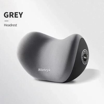 Uplifted Finds Memory Foam Car Neck And Lumbar Support Set Universal Fit gray Pillow