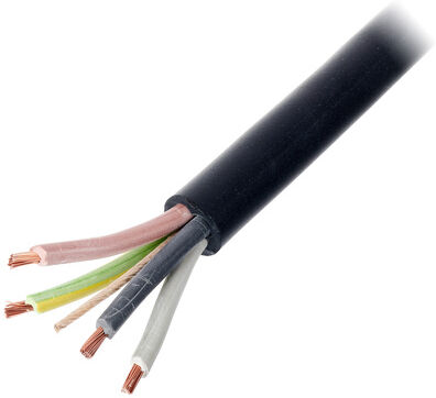 pro snake RubberCable H07RN-F 4x2,5 mm² Schwarz