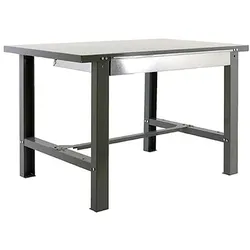 Proregal Werkbank Buffalo Metal mit Schublade | HxBxT 83x180x73cm | Traglast 600kg | Grau