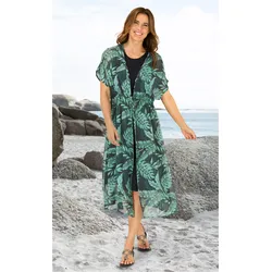 Viskose-Kaftan in Druck smaragd in Größe 44/46 von DW-Shop, Smaragd, 44/46