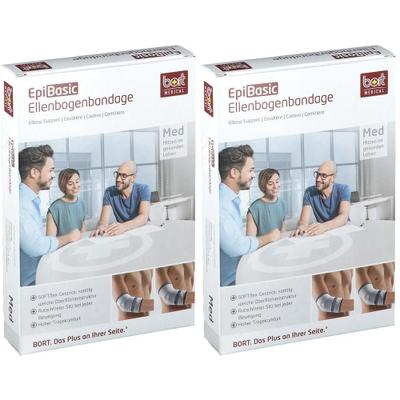 Bort EpiBasic Bandage M schwarz 2x 2x1 St Bandage(s)