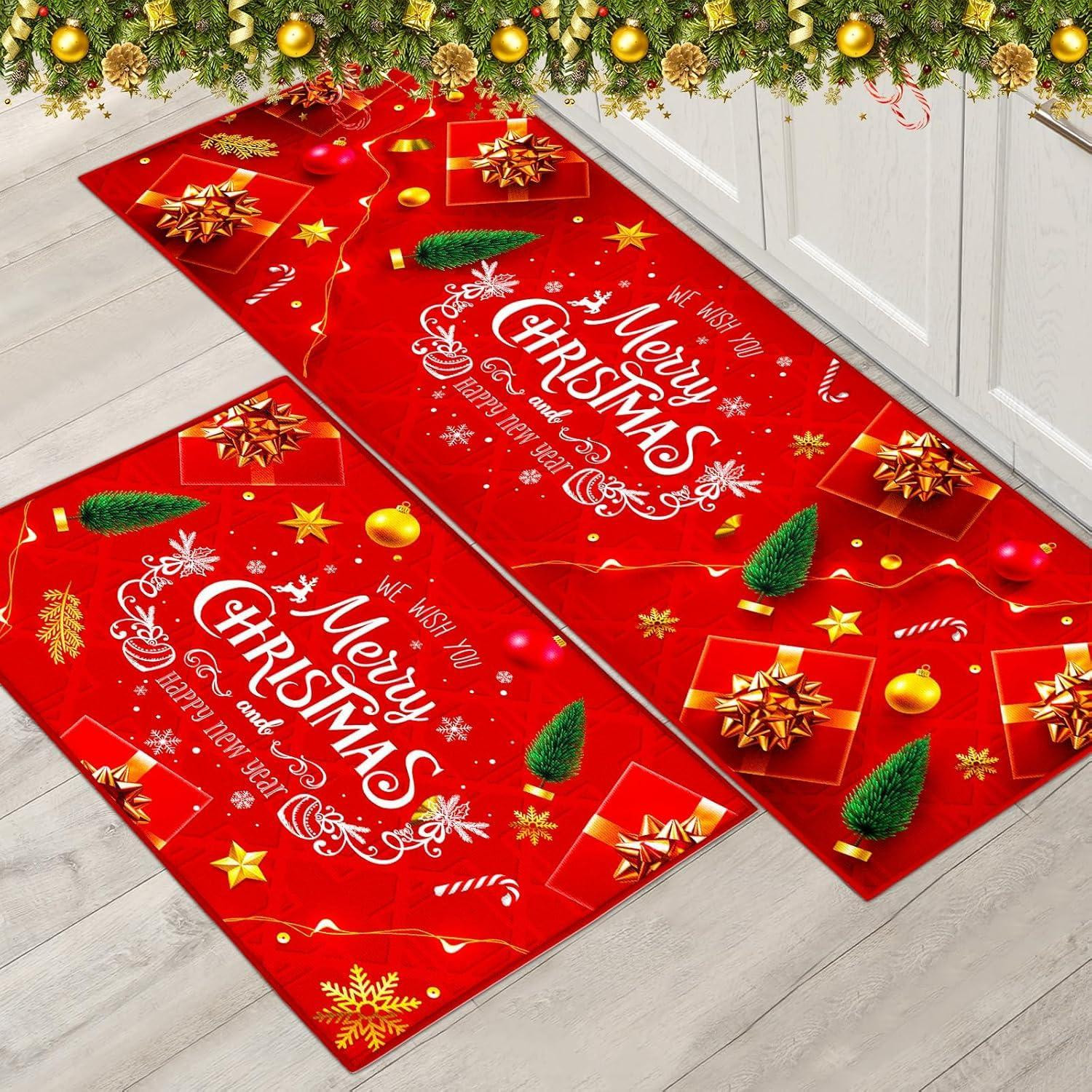 Dripio Vloerkleed Set voor Woonkamer en Keuken, Rechthoekig, Acryl en Polyester