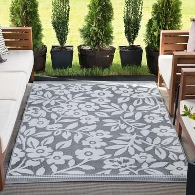Alise Rugs Sundown Beach Floral Indoor/Outdoor Area Rug
