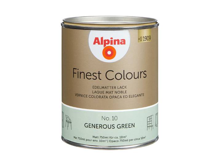 Alpina Lack Finest Colours Generous Green 0.75 l Matt]}