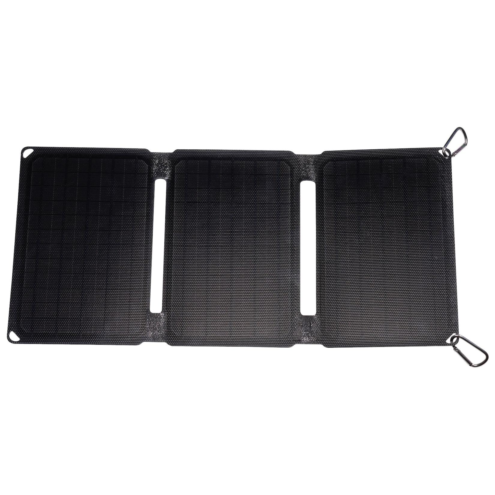 Denver SOP-10200MK2 Solarpanel–faltbar, 20W, schnelles Laden, schwarz