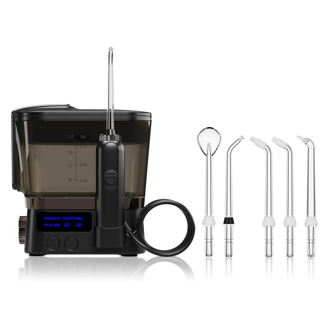 Truelife AquaFloss Station F300 schwarz / Munddusche / 3 Modi / 600 ml / 6 Düsen (TLSFMAFSF30BA)