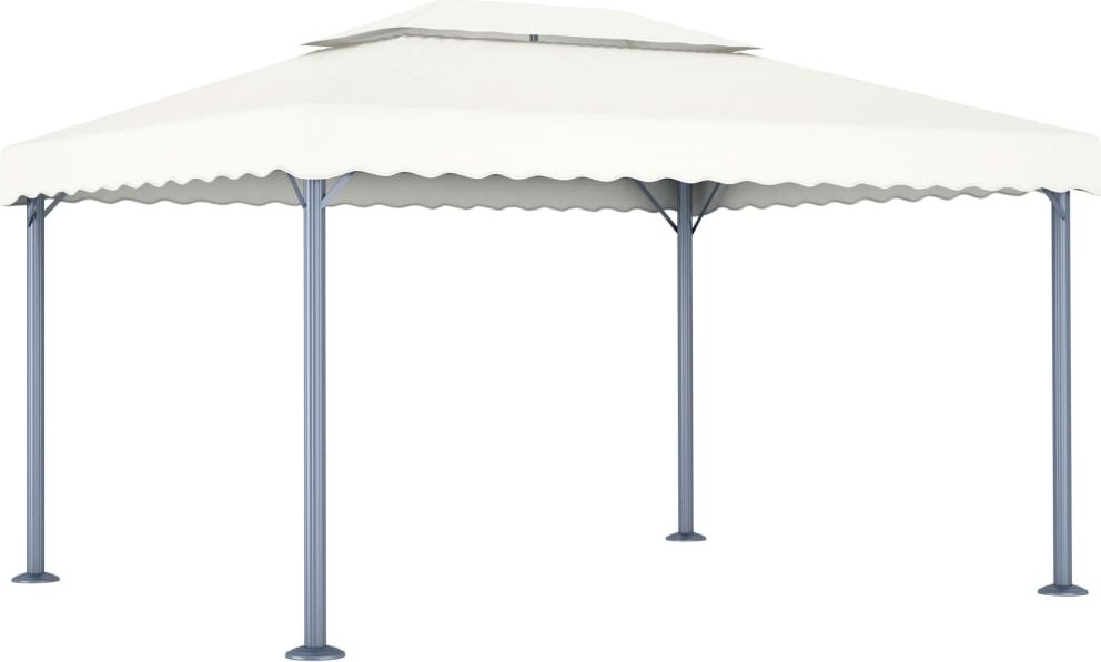 Pavillon 400 x 300 cm Creme Aluminium