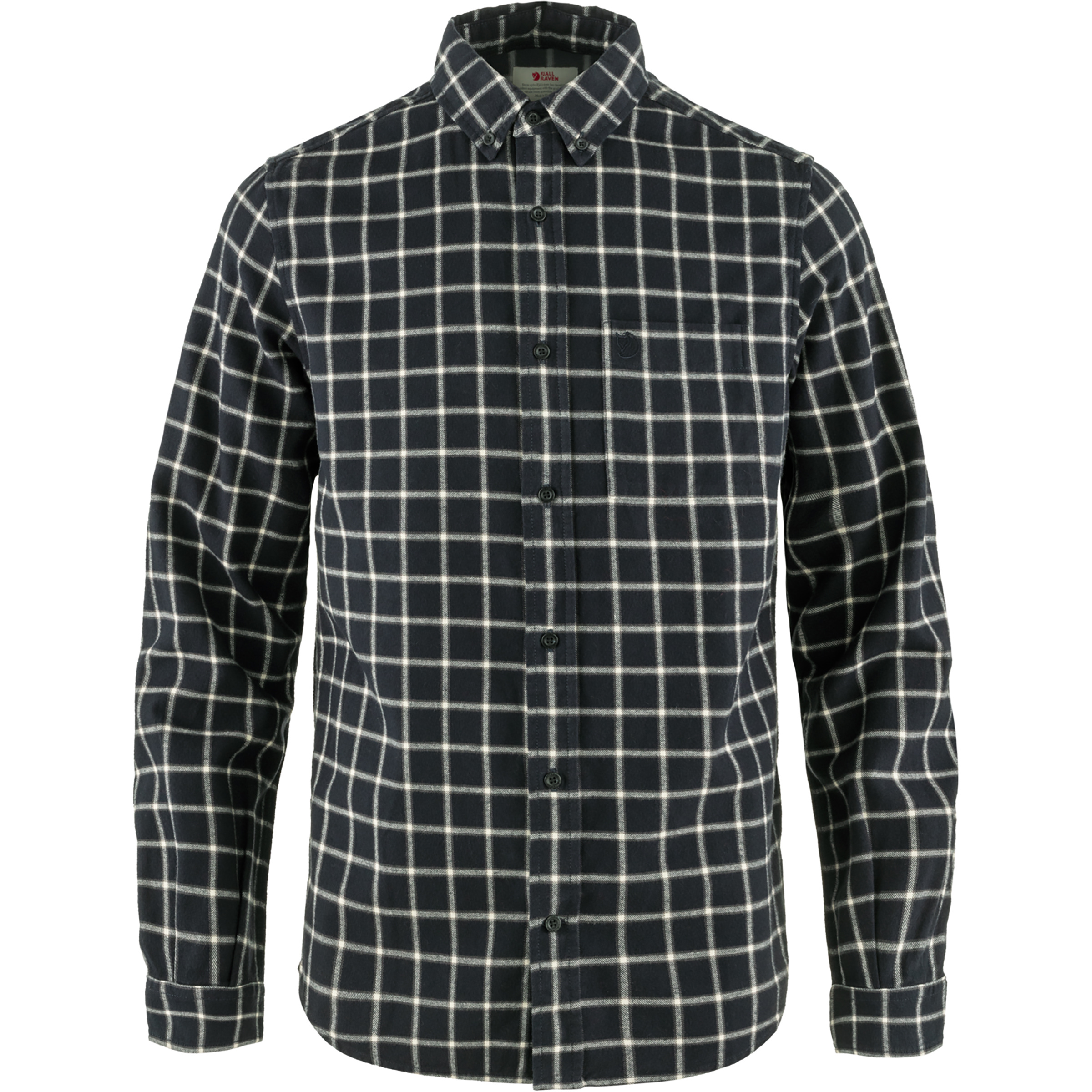 Fjällräven Övik Flannel Herren Hemden braun Größe M Lifestyle Hautfreundlich