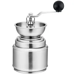 Forever Kaffeemühle rostfrei Edelstahl mit Keramikmahlwerk manuell 9,5cm