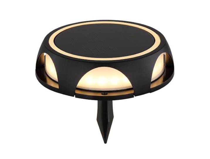 GLOBO LIGHTING LED Solarleuchten Bodenstrahler Gartenleuchte Wegeleuchte IP65 Spot Schwarz