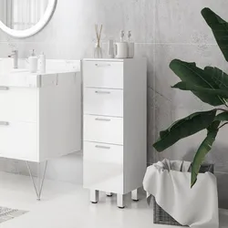 BADEZIMMERSCHRANK Spanplatte Weiß