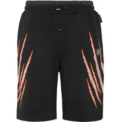 PLEIN SPORT Jogging-Shorts SCRATCH, Größe S in Schwarz 0270