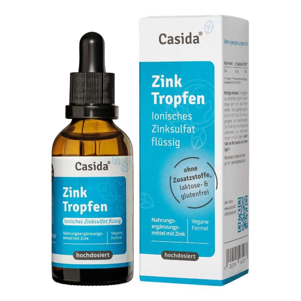 Zink Tropfen ionisches Zinksulfat flüssig 50 ml