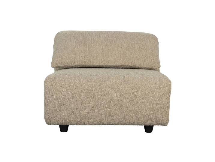 Fauteuil en tissu beige, convertible, modulable, appuis-tête régl