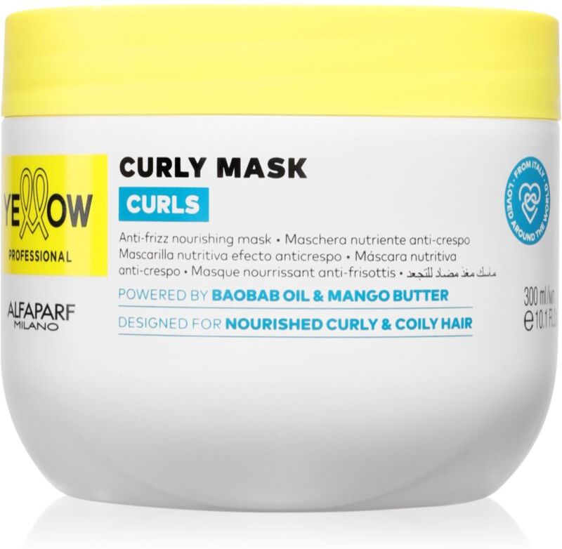 Yellow Professional Curls Curly Mask masque pour cheveux bouclés et frisés 300 ml