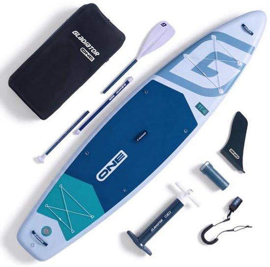 SUP-Board, Allround-Modell - 345 cm Länge - 15 cm Dicke - 220 kg maximales Gewicht - PVC-Material - Für Fitness und Freizeit
