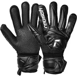 REUSCH Kinder Handschuhe Attrakt Resist Junior, Größe 6 in Schwarz Schwarz