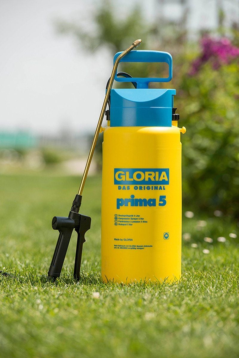 Gloria Prima 5 Drukspuit 5 l met Messing spuitstok en Verstelbaar sproeibeeld