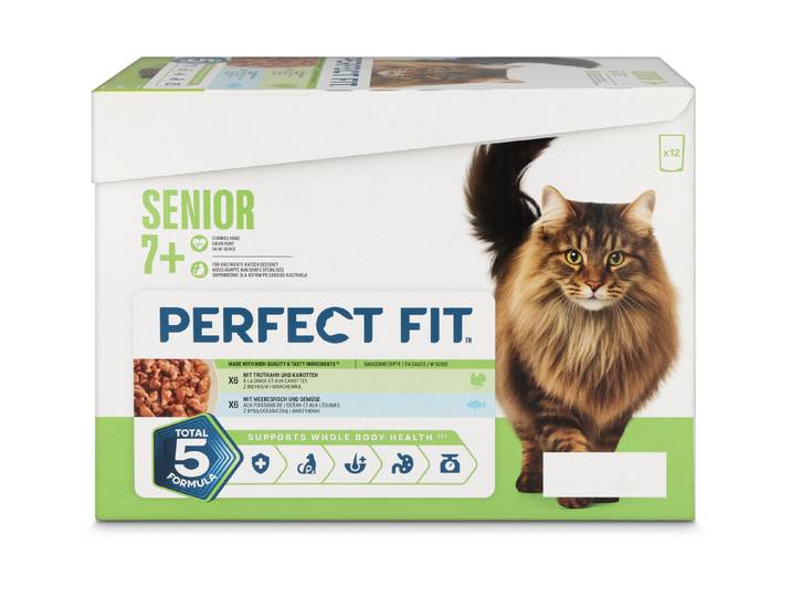 Perfect Fit Cat Wet Senior 7+ Mix 12x85g