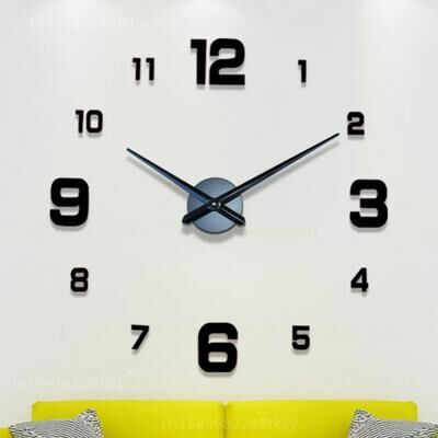 Uplift Treasures 3D Luminous DIY Wall Clock Frameless Design 2