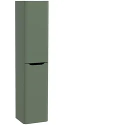 VitrA New Integra Round Hochschrank, 40x37x180 cm, 2 Türen Softclose, Türanschlag rechts, Grün Matt