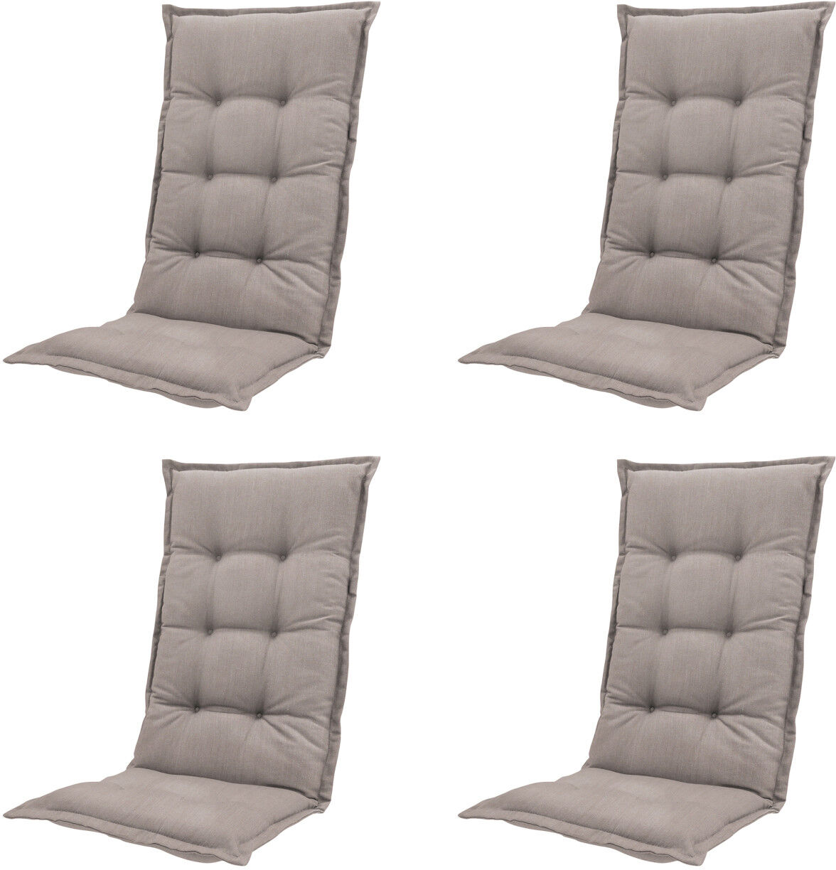 Jardin Garten-Essgruppe Aruba + Elise 4 Personen Kunststoff graphit/taupe