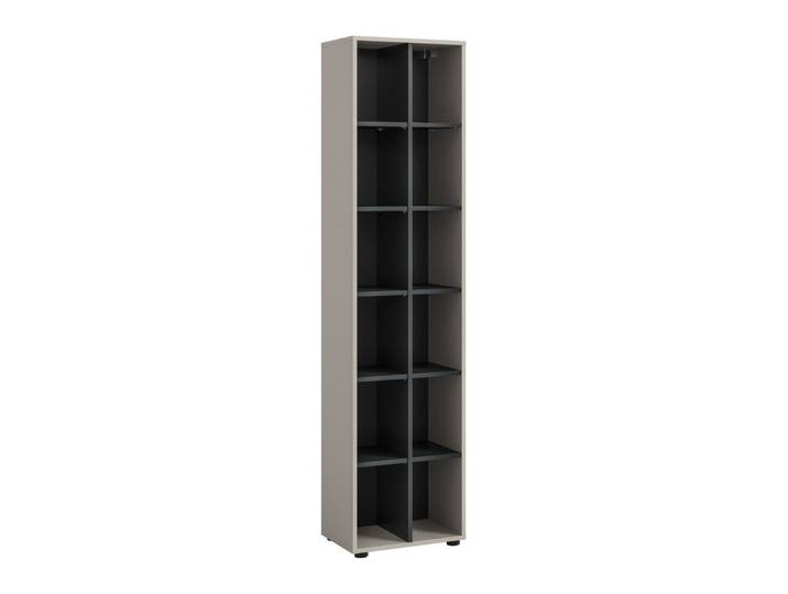 xonox.home Stauraumregal, Kaschmir Nachbildung Melamin beschichtet 192x45x35 cm
