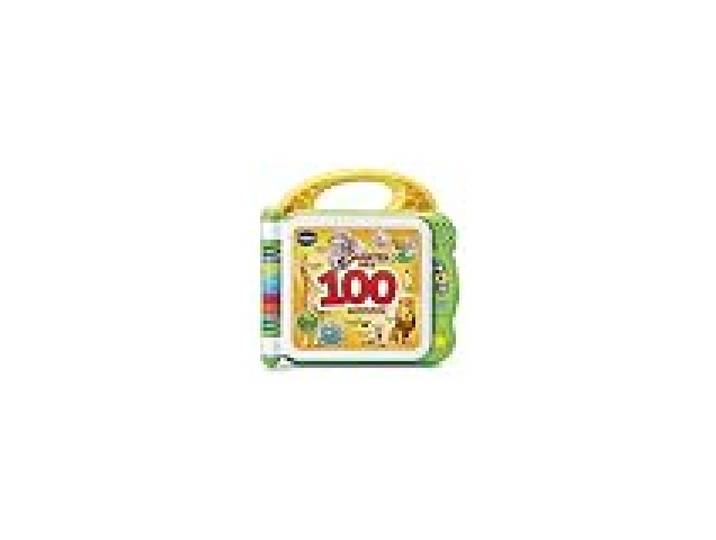 VTech - Mon Imagier Bilingue, Imagier Parlant Mes 100 Animaux, Livre Sonore, 12 Pages Illustrées et Interactives, Jouet Éducatif, Cadeau Enfant Dès 2 Ans - Contenu en Français et Anglais